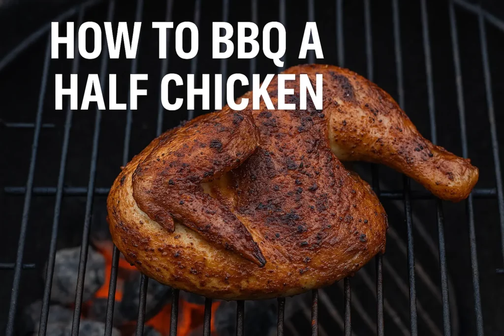 How to BBQ a Half Chicken