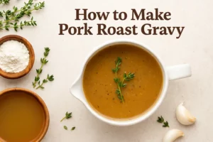 how do you make pork roast gravy