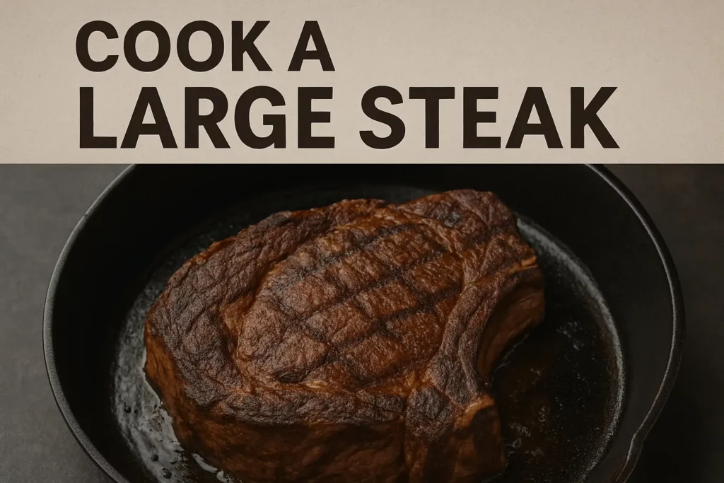 how to cook a large steak how to cook a large steak