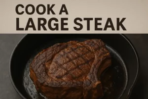 how to cook a large steak