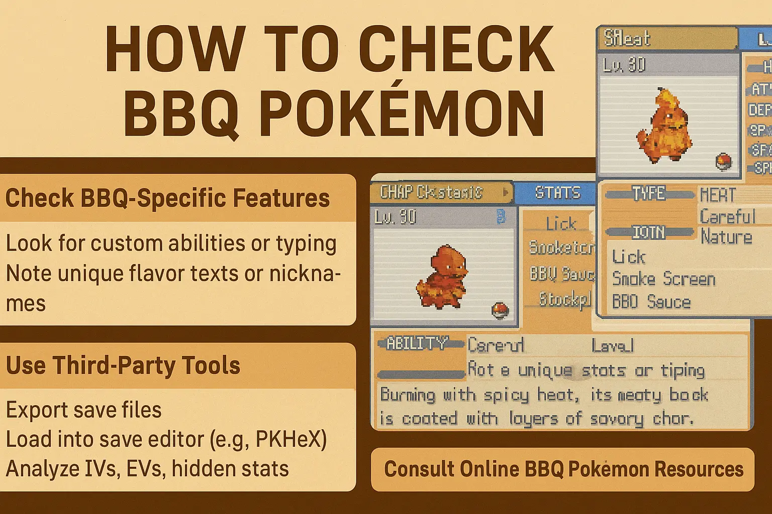 How to Check BBQ Pokémon