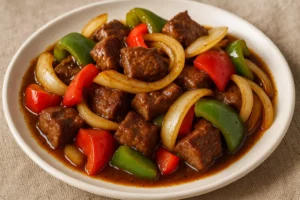 How to Make Pepper Steak and Onions