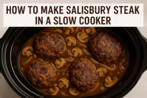How to Make Salisbury Steak in a Slow Cooker