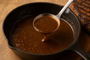 How to Make Sauce for Steak from the Pan
