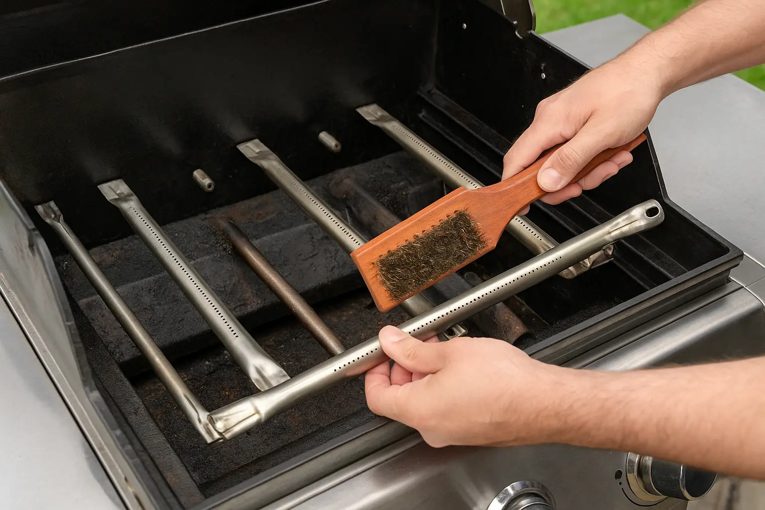 how to Clean the Burners on a Gas Grill