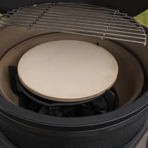 Heat Deflector on a Kamado Grill