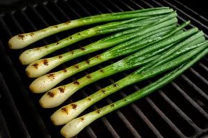 how to grill scallions